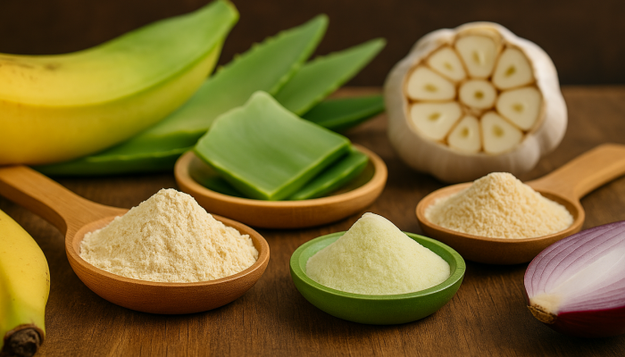 Rustic Ingredients on Wooden Surface